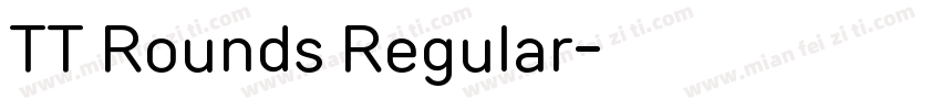TT Rounds Regular字体转换